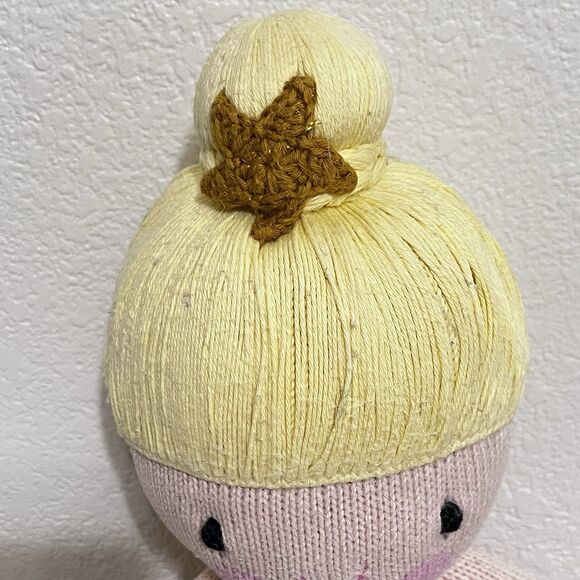 Cuddle + Kind Skye the Mermaid Plush Knit Handmade Doll 20" - Picture 5 of 16